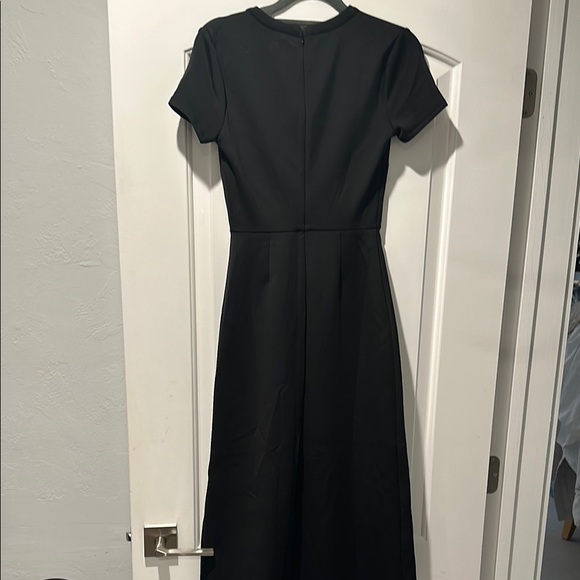 Rachel Parcell Black Midi Sheath Dress with Short Sleeves for Work - Picture 3 of 6